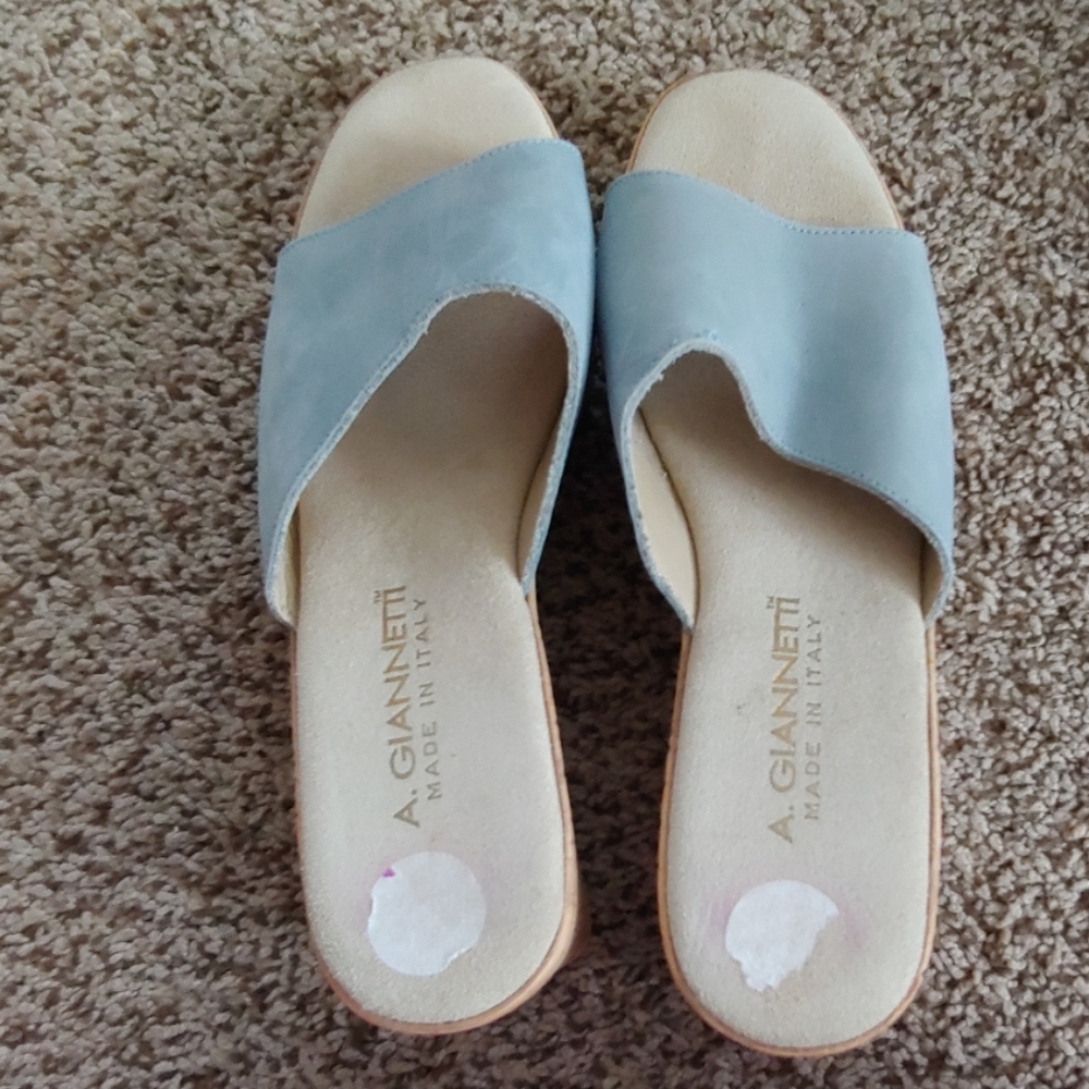 Adorable baby blue slides
